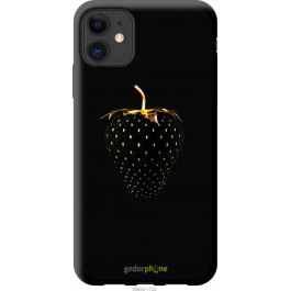 Endorphone TPU чорний чохол на Apple iPhone 11 Чорна полуниця 3585b-1722-38754