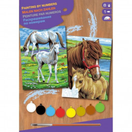 Sequin Art PAINTING BY NUMBERS JUNIOR-PAIRS Horses (SA0215)