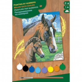 Sequin Art PAINTING BY NUMBERS JUNIOR Horse and Foal (SA0030)