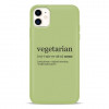 Pump Silicone Minimalistic Case for iPhone 11 Vegetarian Wiki (PMSLMN11-4/253) - зображення 1