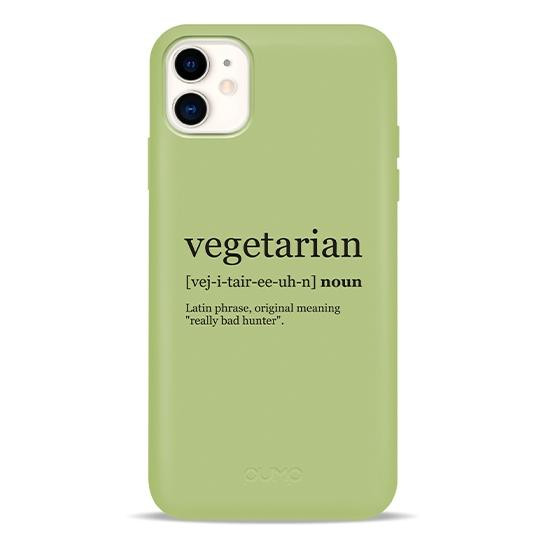 Pump Silicone Minimalistic Case for iPhone 11 Vegetarian Wiki (PMSLMN11-4/253) - зображення 1