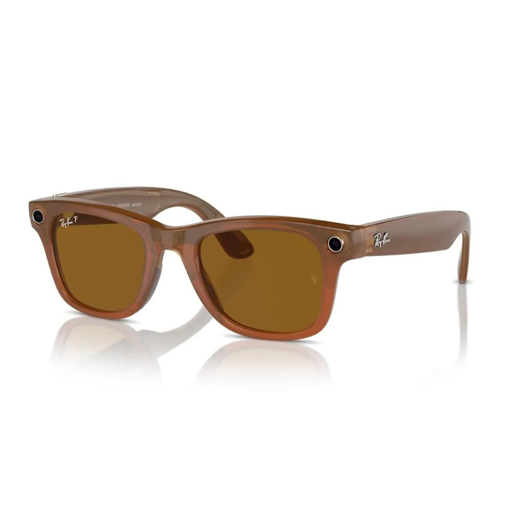 Ray-Ban Смарт-окуряри Ray-ban Meta Matte Shiny Caramel Transparent / Polarized Brown - зображення 1