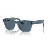 Ray-Ban Смарт-окуляри Ray-ban Meta Matte Black Matte Jeans Transparent, Polarized Dusty Blue - зображення 1