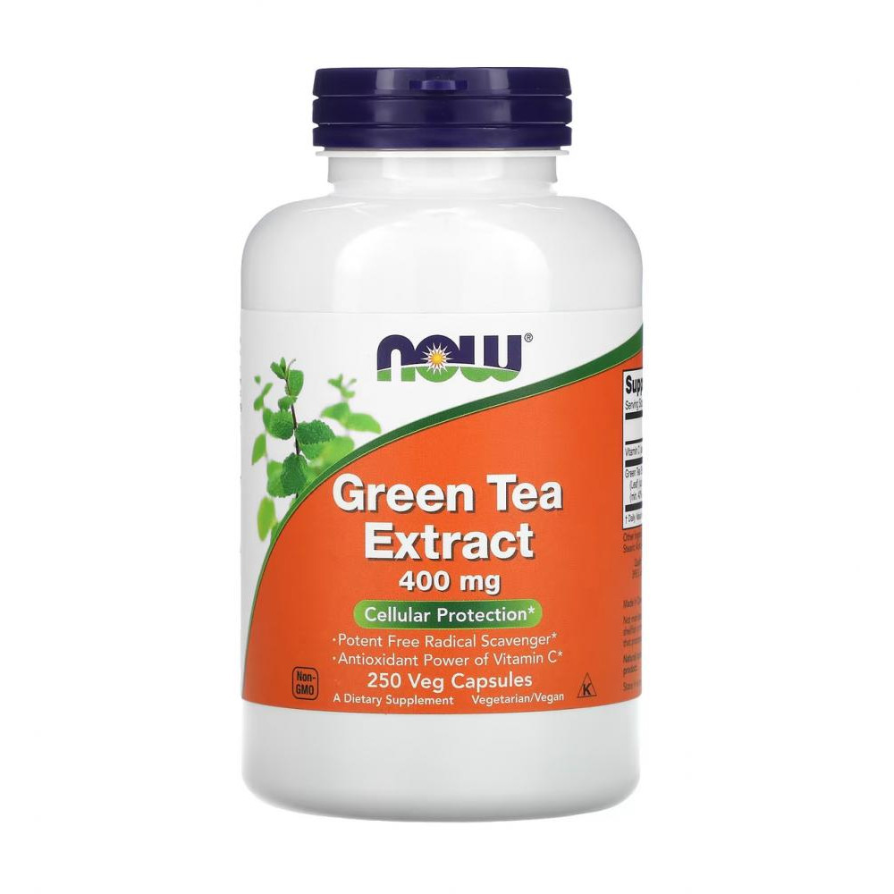 Now Зеленый чай экстракт (Green Tea), , 250 капсул (NOW-04706) - зображення 1