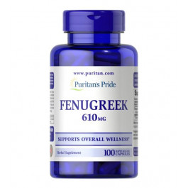 Puritan's Pride Fenugreek 610 mg, 100 капсул