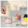 IKEA ADELSYREN Банку для ароматизованої свічки з кришкою, грейпфрут та троянда/блідо-рожевий, 20 годин (7 - зображення 2