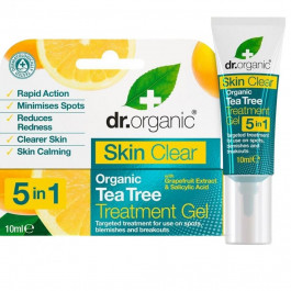 Dr.Organic Лікувальний гель з чайним деревом 5 у 1 Dr. Organic Skin Clear 5in1 Treatment Gel 10 мл