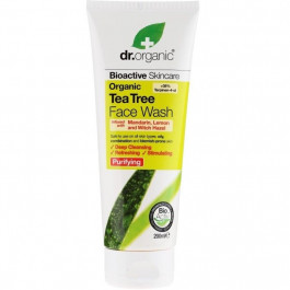Dr.Organic Гель очищающий для лица с экстрактом чайного дерева Dr. Organic Tea Tree Face Wash 200 мл