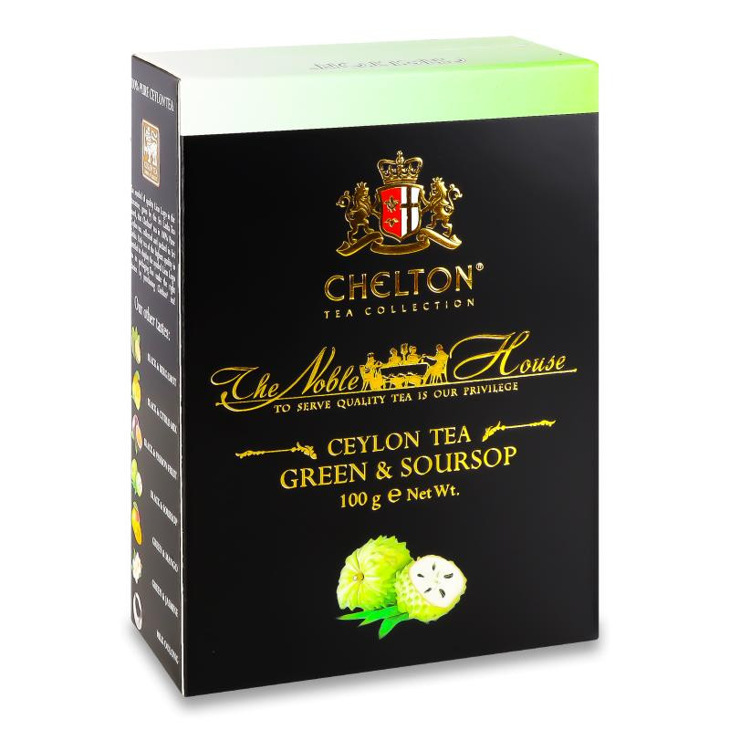 Chelton Чай зелений  The Noble House Green&Soursop, 100 г (4791038601913) - зображення 1