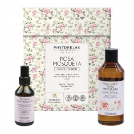 Phytorelax Laboratories Подарунковий набір для тіла  Rosa Mosqueta Гель для душу, 250 мл + Олія для тіла, волосся та обличчя