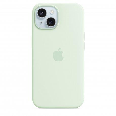 Apple iPhone 15 Silicone Case with MagSafe - Soft Mint (MWNC3) - зображення 1