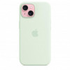 Apple iPhone 15 Silicone Case with MagSafe - Soft Mint (MWNC3) - зображення 2