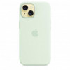 Apple iPhone 15 Silicone Case with MagSafe - Soft Mint (MWNC3) - зображення 3