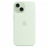 Apple iPhone 15 Silicone Case with MagSafe - Soft Mint (MWNC3) - зображення 4