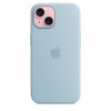 Apple iPhone 15 Silicone Case with MagSafe - Light Blue (MWND3) - зображення 2