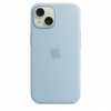 Apple iPhone 15 Silicone Case with MagSafe - Light Blue (MWND3) - зображення 4