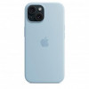 Apple iPhone 15 Silicone Case with MagSafe - Light Blue (MWND3) - зображення 5