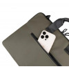 Tucano Сумка для ноутбука 16"  Gommo Super Slim Bag Military Green (BSGOM1516-VM) - зображення 5