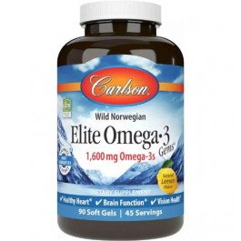 Carlson Labs Омега-3  смак лимону 90 желатинових капсул (CL01711)