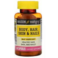 Mason Natural Body, Hair, Skin & Nails Формула для тіла, волосся, шкіри та нігтів 60 капсул - зображення 1