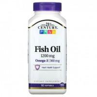 21st Century Fish Oil Omega 3 Риб'ячий жир Омега-3 90 капсул