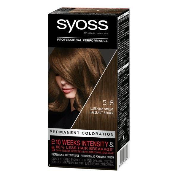 Syoss 5-8 Стойкая краска для волос Ореховый Светло-каштановый 115 ml (9000100633345) - зображення 1