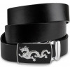 Vintage Ремень мужской серебристый дракон  20256 черный - зображення 3