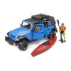 Bruder Jeep Wrangler Rubicon Unlimited з каяком та фігуркою (02529) - зображення 1