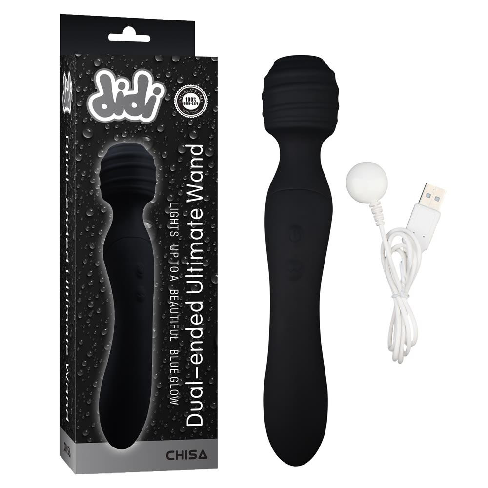 Chisa Novelties dual-ended Ultimate Wand Black CH34462 - зображення 1