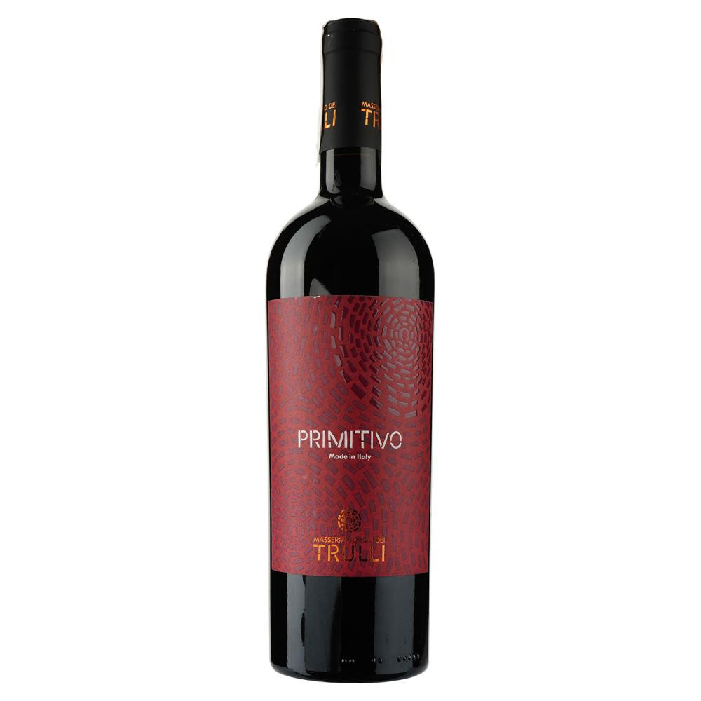 Masseria Borgo Del Trulliі Вино  Примітиве червоне напівсухе 13.5%, 0.75 л (8052432831464) - зображення 1