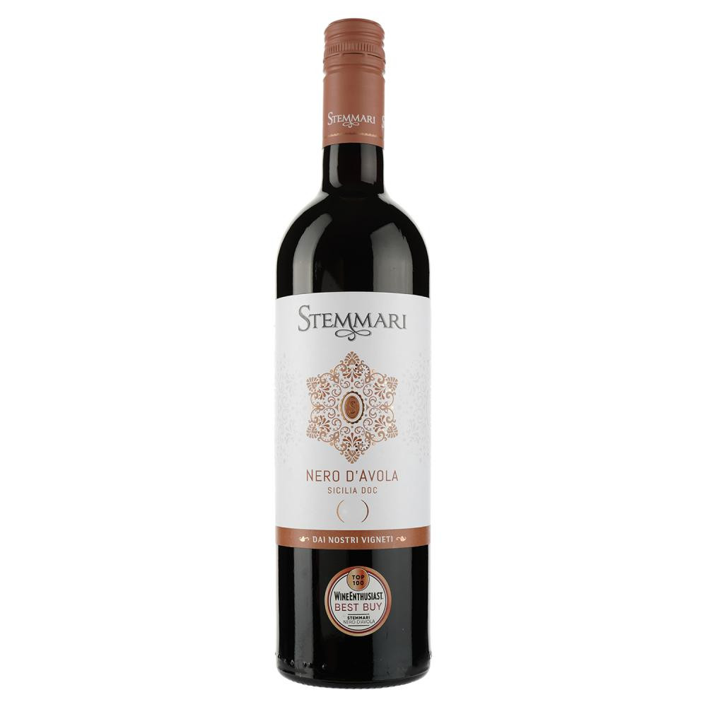 Stemmari Вино  Nero d'Avola Sicilia червоне напівсухе 0,75л 13% (8032601680222) - зображення 1