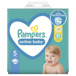 Pampers Active Baby-dry Junior 5 (64 шт)