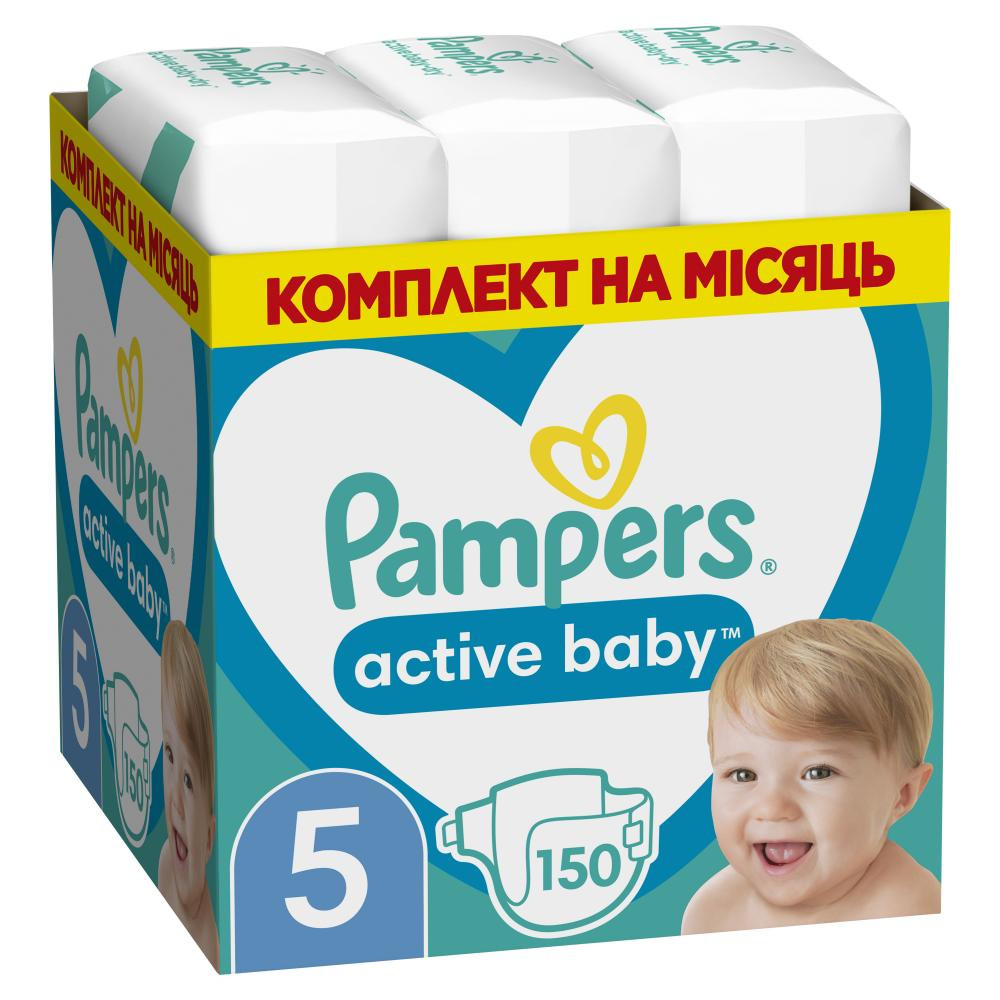 Pampers Active Baby Junior 5 150 шт - зображення 1