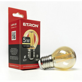 Etron LED 1-EFP-183 G45 5W-E27-2700K Golden