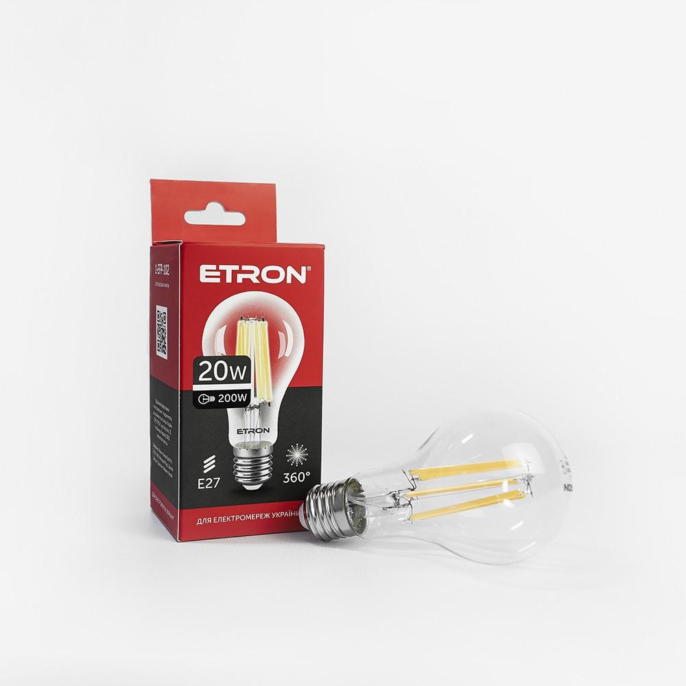 Etron LED Filament 1-EFP-102 A65 20W 4200K E27 - зображення 1