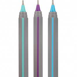 YES Набір ручок  Кулькова масляна Triangular Gray 0.7 мм Синя 25 шт (412103)