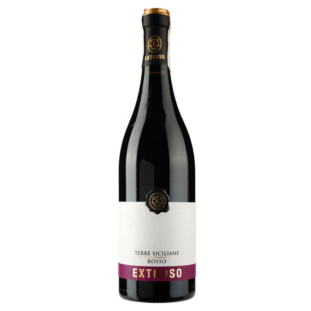 Extroso Вино  Terre Siciliane IGT Rosso сухе червоне 14%, 0.75 л (8011510016759) - зображення 1