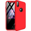GKK 3 in 1 Hard PC Case Apple iPhone X Red - зображення 1