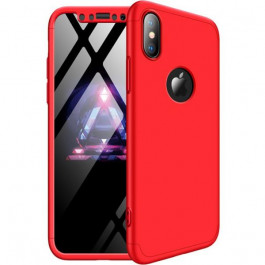 GKK 3 in 1 Hard PC Case Apple iPhone X Red