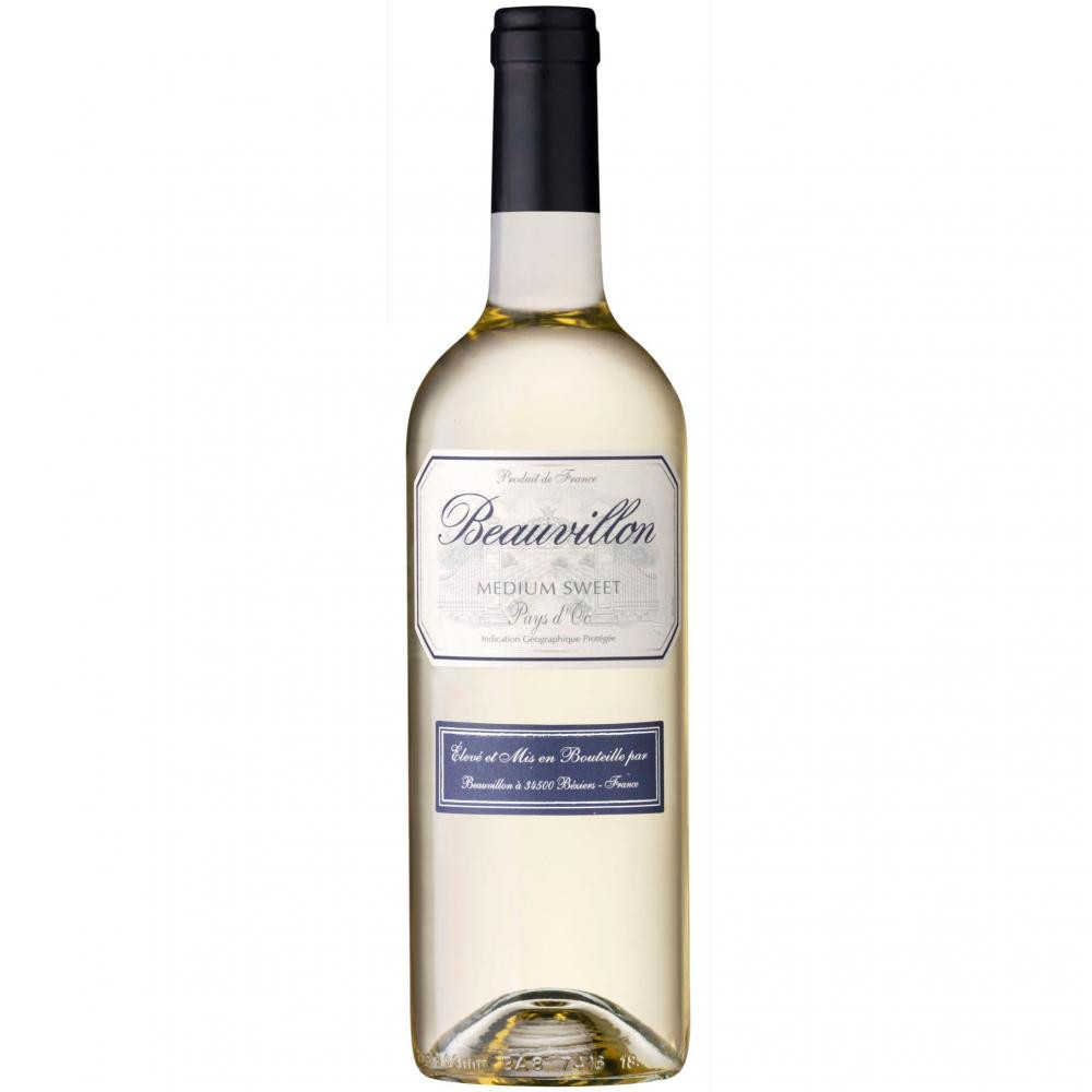 Beauvillon Вино  white medium sweet, 1 л (3211200278831) - зображення 1