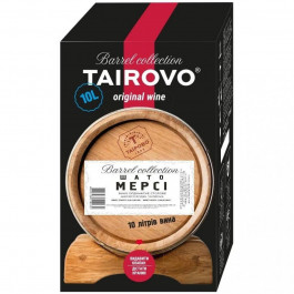 Tairovo Вино  Шато Мерсі червоне напiвсолодке bag-in-box 10 л (4820236720260)
