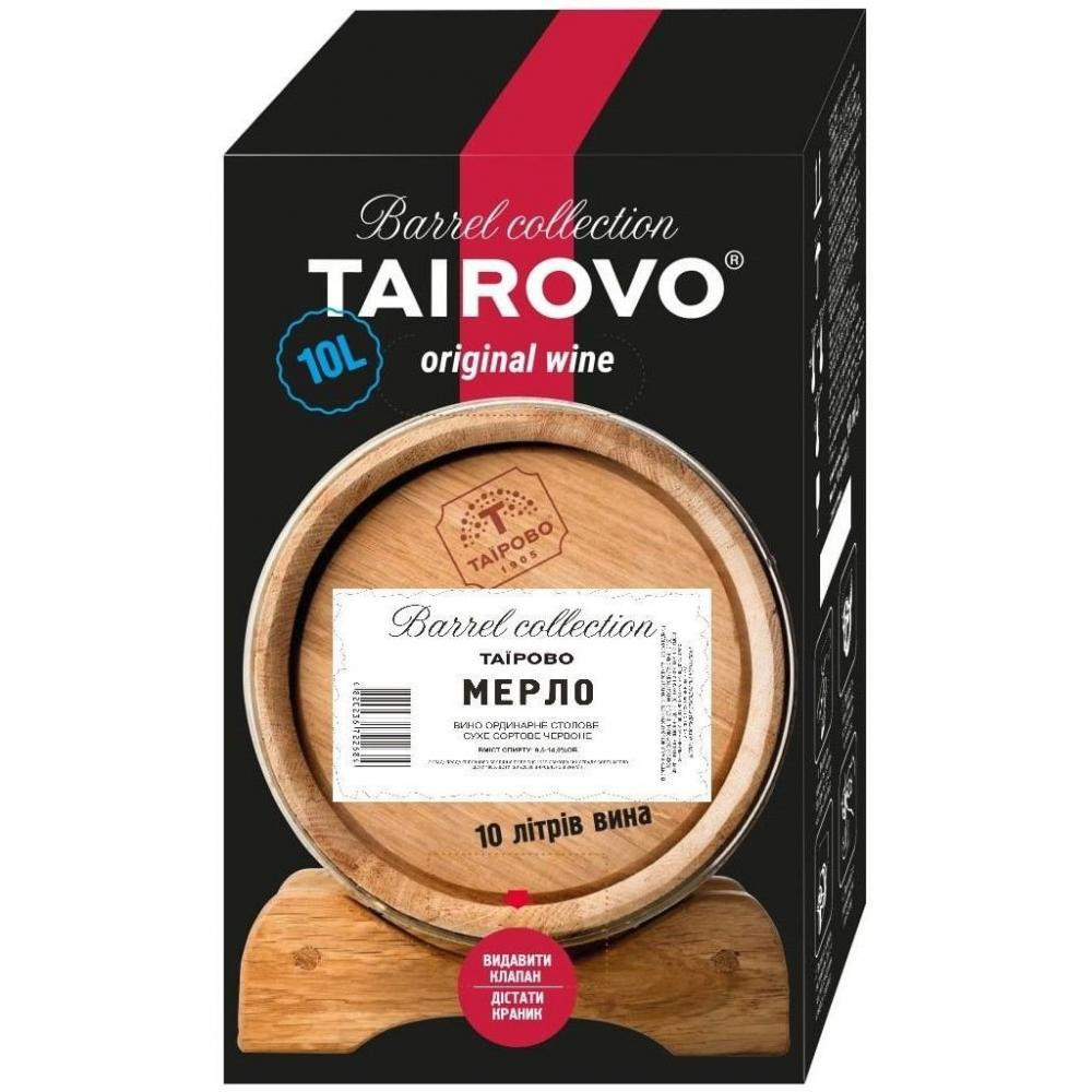 Tairovo Вино  Мерло червоне сухе bag-in-box 10 л (4820236722684) - зображення 1