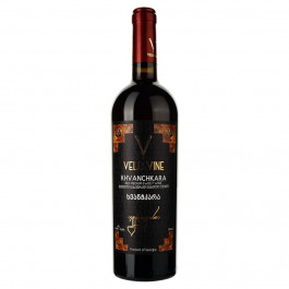 Vellevine Вино  Хванчкара червоне напівсолодке 0,75 л 11-13% (4860117330409)