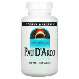 Source Naturals Pau D'Arco 500 mg, 250 таблеток