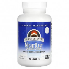 Source Naturals NightRest Melatonin, 100 таблеток