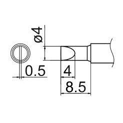 HAKKO Паяльне жало  T12-D4 (884724)