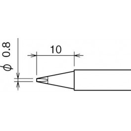 GOOT Паяльне жало  RX-80HRT-0.8D (11759)