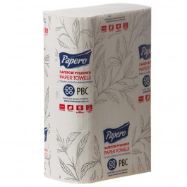 Papero Рушники паперові  V складення 2 шарові 220 мм х 210 мм 150 аркушів (4820066561712)