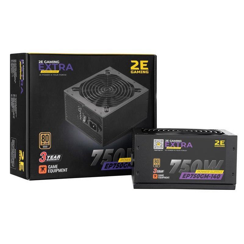 2E Gaming Power Supply EXTRA 750W (2E-EP750GM-140) - зображення 1