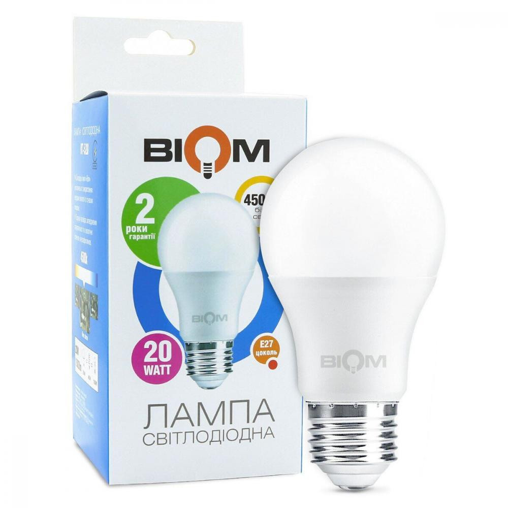 Biom LED BT-520 A80 20W E27 4500К - зображення 1